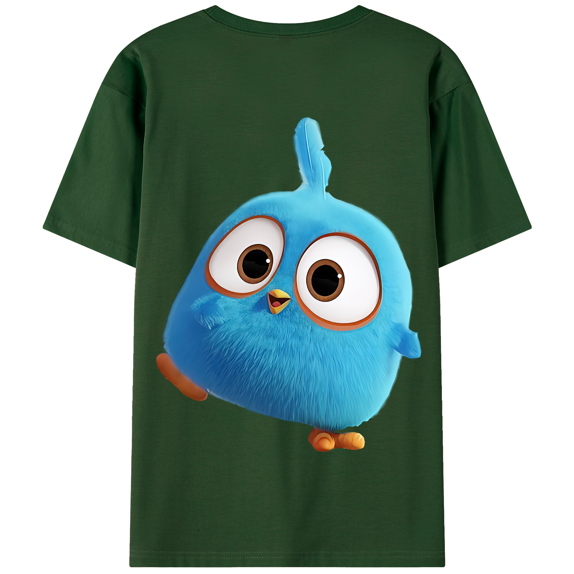（画像用） Angry Birds アングリーバード 綿100％半袖Tシャツ（背面プリント）